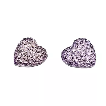 Украшение. Сердечки, 2 шт (сиреневый)