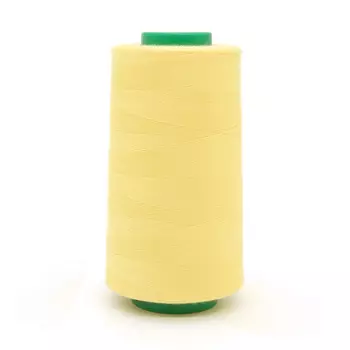 Универсальная швейная нить, 50/2, 5000 ярд, 100% пэ, Bestex (206 бледно-желтый)
