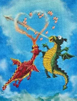 В1007 канва с рисунком Alisena (Дракончики)