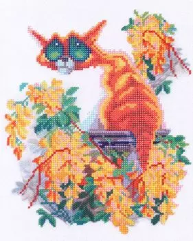 В1103 Канва с рисунком Alisena 'Котэ' 22*28см