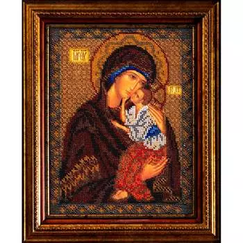 В152 Набор для вышивания бисером 'Кроше' 'Ярославская Богородица', 20x25 см