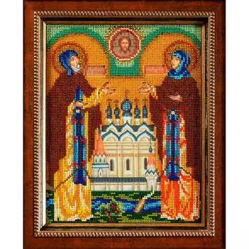 В180 Набор для вышивания бисером 'Кроше' 'Петр и Феврония', 20x25 см
