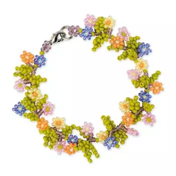 В215 Набор для бисероплетения Риолис Браслет 'Полянка' 17 см