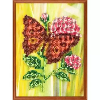 В234 Набор для вышивания бисером 'Кроше' 'Прелестница', 13х17 см