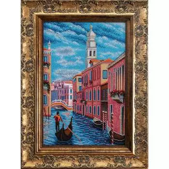 В269 Набор для вышивания бисером Кроше 'Колокольня Сан Марко.Венеция' 26х38см