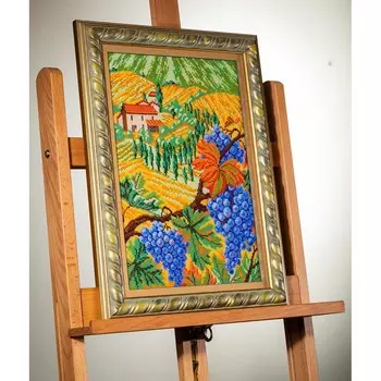 В272 Набор для вышивания бисером Кроше 'Холмы Тосканы' 26х38см