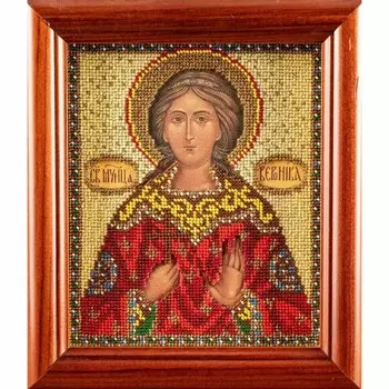 В310 Набор для вышивания бисером 'Кроше' 'Св. Вероника', 12х14,5 см