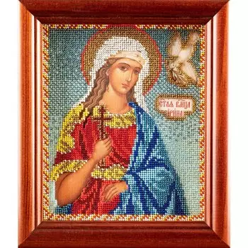 В318 Набор для вышивания бисером 'Кроше' 'Св. Ирина', 12х14,5 см
