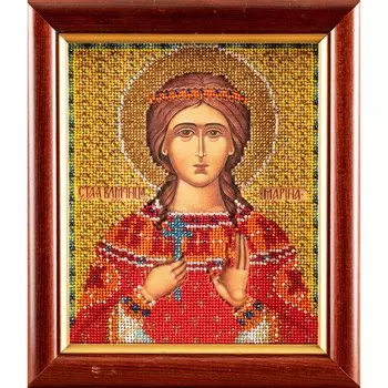 В329 Набор для вышивания бисером 'Кроше' 'Св. Марина', 12х14,5 см