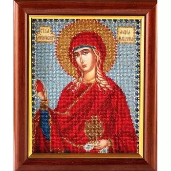 В330 Набор для вышивания бисером 'Кроше' 'Св. Мария', 12х14,5 см