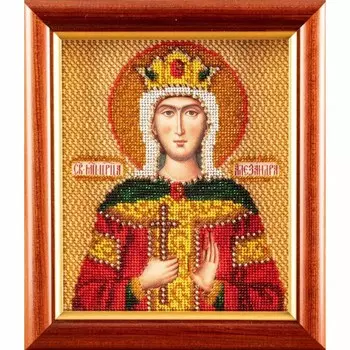 В340 Набор для вышивания бисером 'Кроше' 'Св. Александра', 12х14,5 см