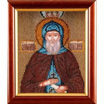 В348 Набор для вышивания бисером 'Кроше' 'Св. Даниил', 12х14,5 см