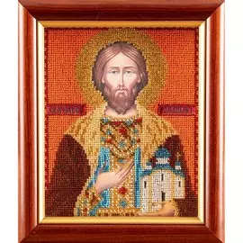 В350 Набор для вышивания бисером Кроше 'Св. Роман'12х14,5 см