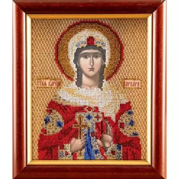 В351 Набор для вышивания бисером 'Кроше' 'Св. Варвара', 12х14,5 см