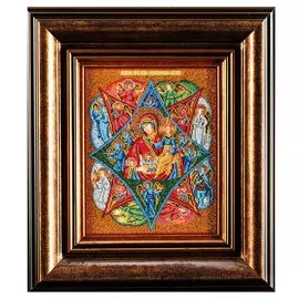 В474 Набор для вышивания бисером Кроше 'Неопалимая Купина' 20*27см