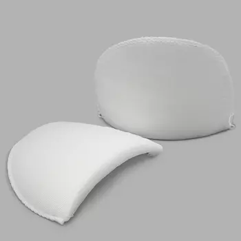 В-12/А Плечевые накладки обшитые, втачные, белый, 12*100*150 мм, Hobby&amp;Pro