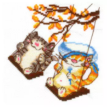 В-15 Набор для вышивания 'Веселые качели', 14*14 см