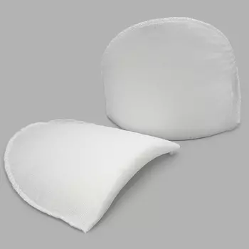 В-16/А Плечевые накладки обшитые, втачные, белый, 16*120*165 мм, Hobby&amp;Pro