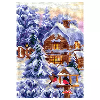 В-21 Набор для вышивания 'Времена года. Зима', 10*15 см