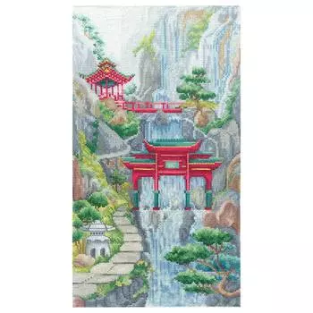 В-40 Набор для вышивания 'Врата водопада' 19*34см