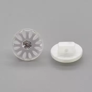 ВА4086 Пуговица 11 мм (белый)