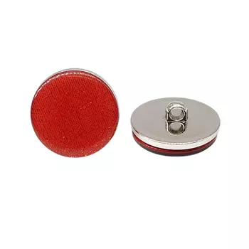 ВАСР18 Пуговица 30мм на ножке, перламутр/никель (171 красный)