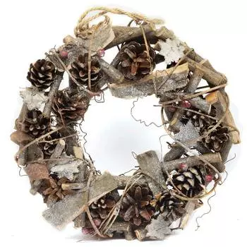 Венок декоративный ZG13522B, 25см