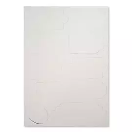 ВФ024 Набор ярлычков, от 6,2*4.3 см до 13*5,2 см, упак./10 шт. (1 фактура лен/белый)