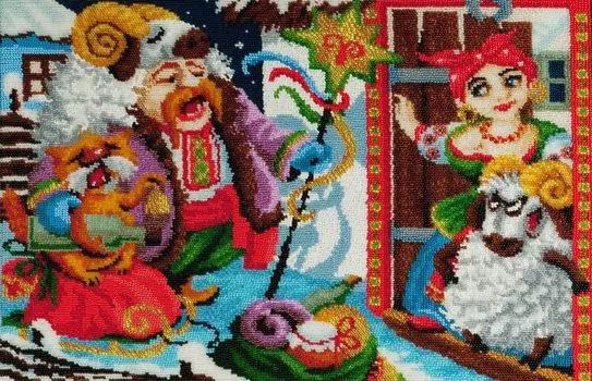 ВГ-001 Набор для вышивания бисером 'Золотые ручки' 'Овен', 41х31 см