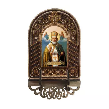 ВК2003 Набор для вышивания бисером Нова Слобода 'Св.Николай Чудотворец'10*13см