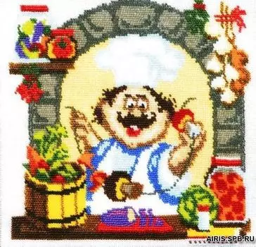ВК-003 Набор для вышивания бисером 'Золотые ручки' 'Соленья', 21х21 см