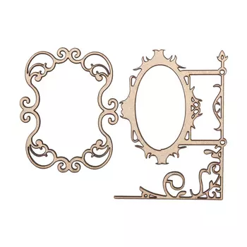 ВК-22 Декоративный элемент 'Вывески', 6*5 см, упак/2 шт., Astra&amp;Craft