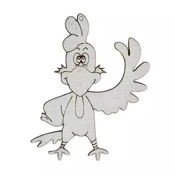 ВК-58 декоративный элемент 'Привет от Петушка' 3,7*4,6 см Астра