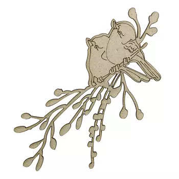 ВК-78 декоративный элемент 'Птицы на ветке' 6*11см Astra&amp;Craft