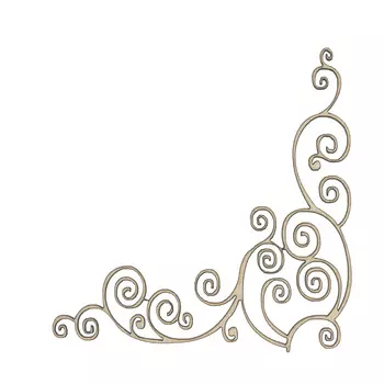 ВК-80 декоративный элемент 'Угол 'Завитки' 8*8см Астра