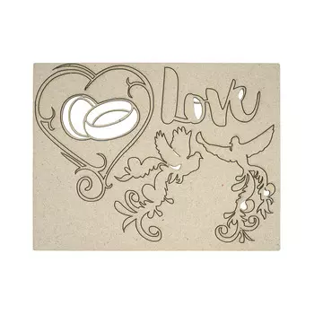 ВК-90 декоративный элемент 'Love' 9,5*12,5см Astra&amp;Craft