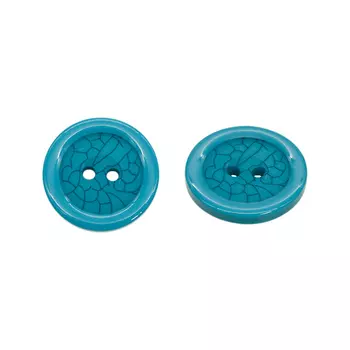 ВЛА1322 Пуговица 28 мм, 2 пр. (046 бирюза)