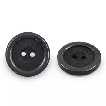 ВЛА1322 Пуговица 28 мм, 2 пр. (301 серый)