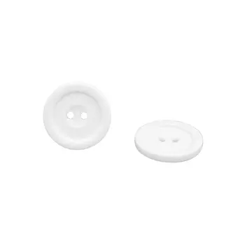 ВЛА1322 Пуговица 28 мм, 2 пр. (белый)