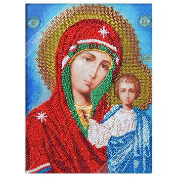 ВЛИС0004 Набор для вышивания лентами Woman-Hobby 'Божья матерь Казанская', 20,5*27,5 см