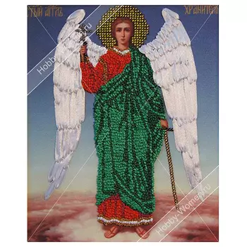 ВЛИС0010 Набор для вышивания лентами Woman-Hobby 'Ангел хранитель', 19*23,5 см