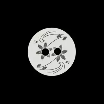 ВЛС11 Пуговица 11 мм, 2 пр. (белый)