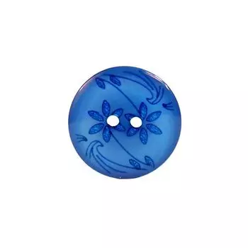 ВЛС11 Пуговица 15 мм, 2 пр. (220 василёк)