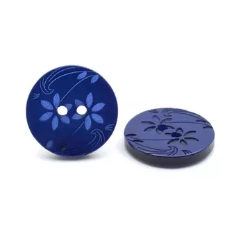 ВЛС11 Пуговица 21 мм, 2 пр. (220 василёк)