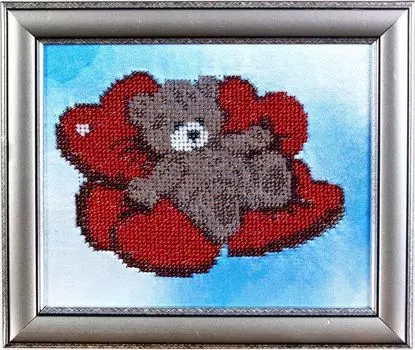 ВН1000 Набор для вышивания Alisena 'Медвежонок', 19*16 см