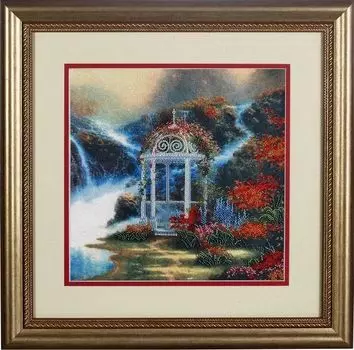 ВН1001 Набор для вышивания Alisena 'Беседка у ручья', 30*30 см