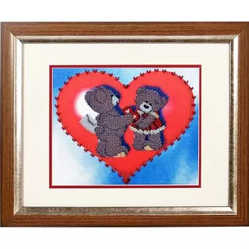 ВН1002 Набор для вышивания Alisena 'Валентинка' 25*21см