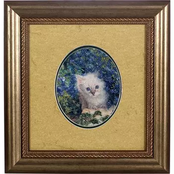 ВН1023 Набор для вышивания Alisena 'Кисюня' 15*12 см