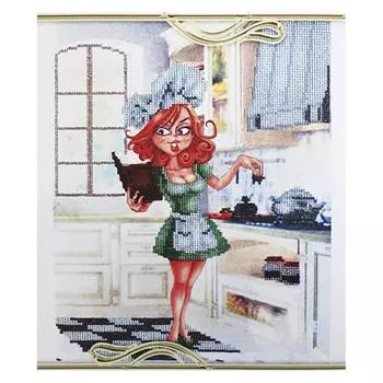 ВН1088 Набор для вышивания Alisena 'Повариха у плиты', 25*32 см