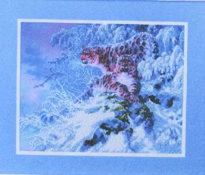 ВН1095 Набор для вышивания Alisena 'Снежные барсы', 31*25 см